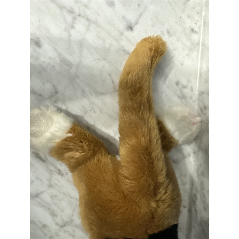 Calico Cat Realistic Kitten GREEN EYES Bearington Plush CALLIE Soft Kitty 14" - Picture 10 of 16